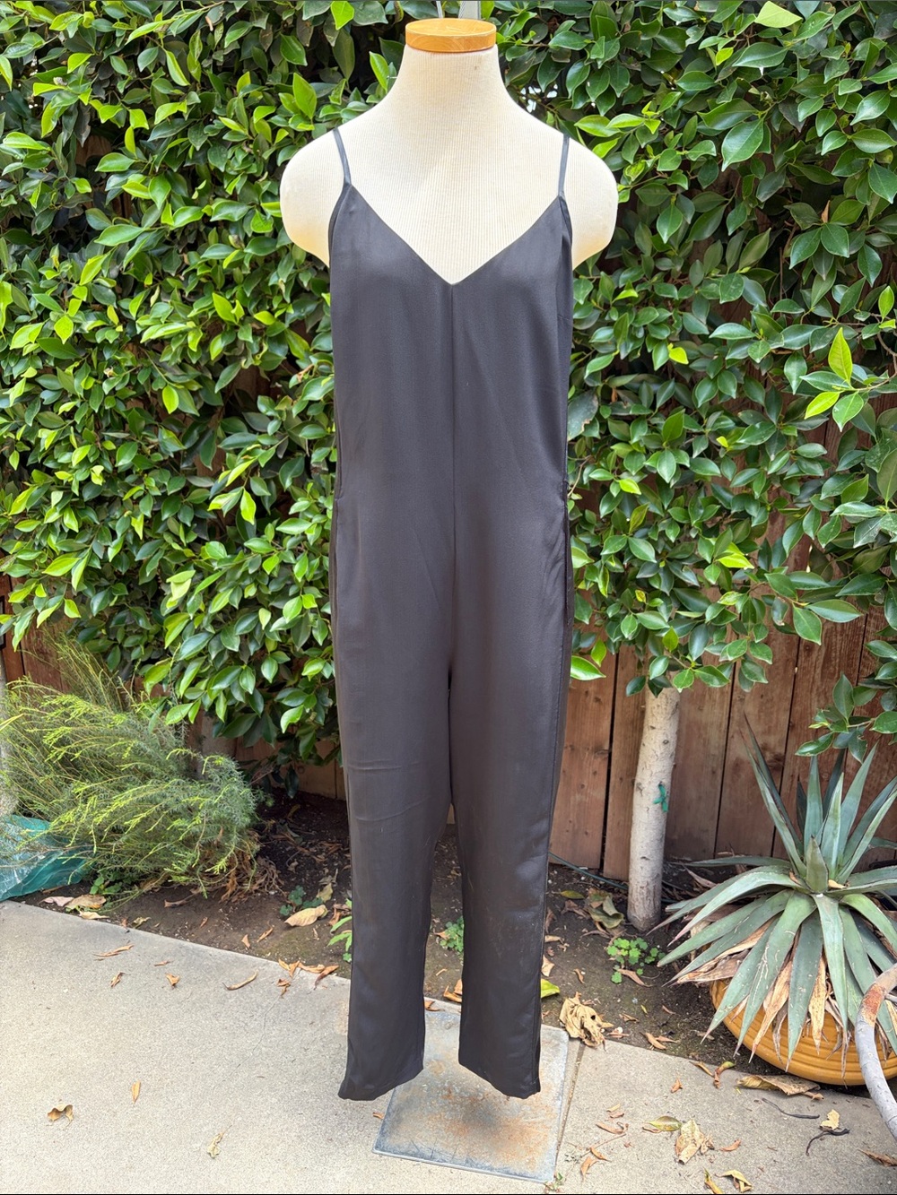 Rag & Bone Silk V-Neck Jumpsuit